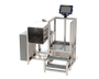 Forza stainless steel TAS-225 trichome agitation system for hash washing showing the agitation vessel tilted