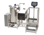 Forza stainless steel TSS-225 trichome separation system for hash washing showing the agitation vessel tilted